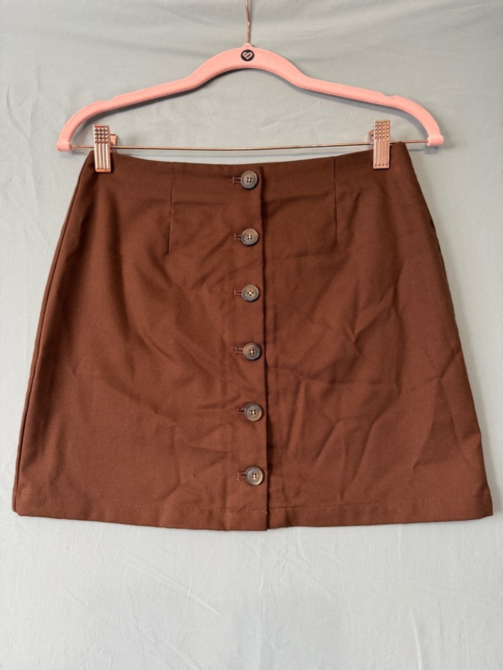 Forever 21 Womens Mini Skirt S Chocolate Brown Schoolgirl Academia Y2K Preppy